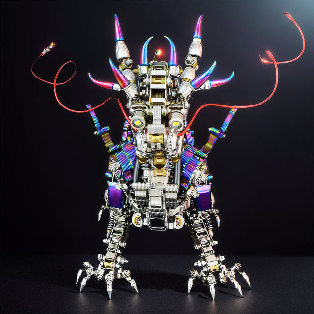 3D Metal DIY Realistic Chinese Dragon Model Kit Ancient Mythical Beasts