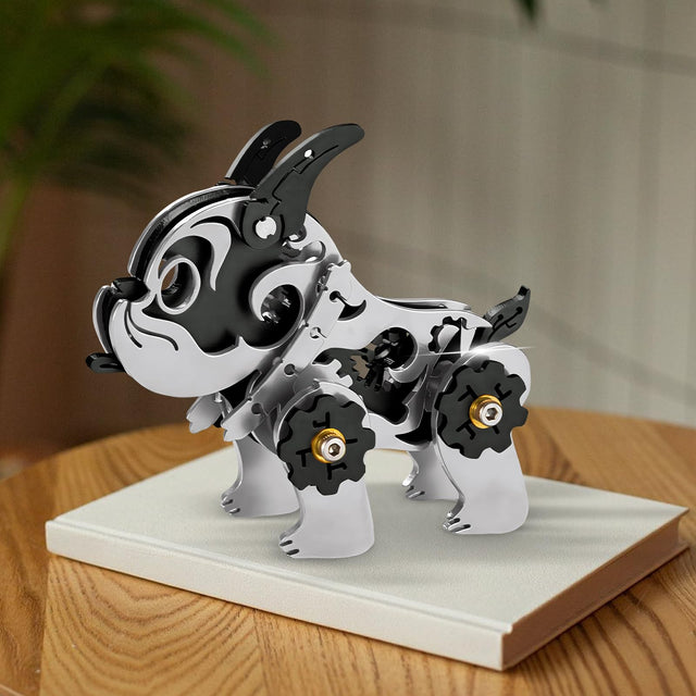3D Metal Puzzle Mechanical Model Kit BullDag Steel Ornaments Art Craft Gifts Toy