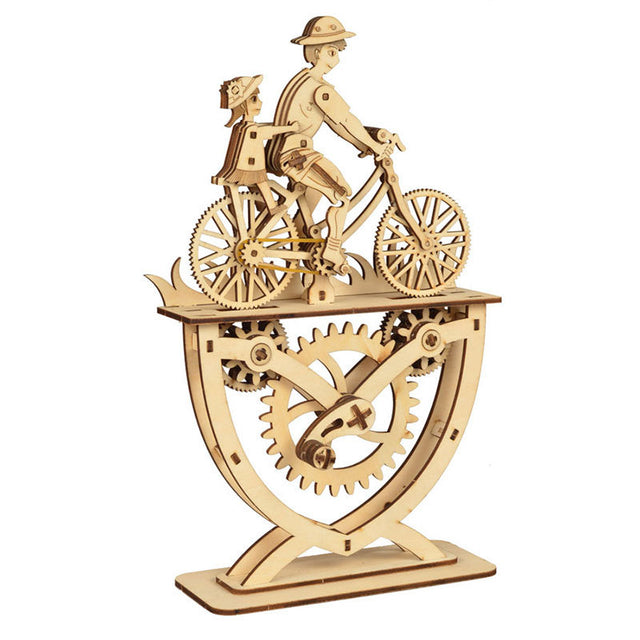 3D Wooden DlY Handmade Bicycle Wooden Assembled Model Assembled Puzzle Toy