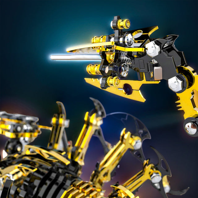 3D Metal Black Gold Scorpion King Assembly Educational Puzzle DIY Toy