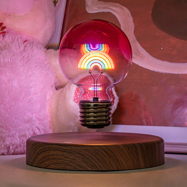 Magnetic Floating Lamp Levitation Rainbow Bulb Nightlight Creativity Room Decor