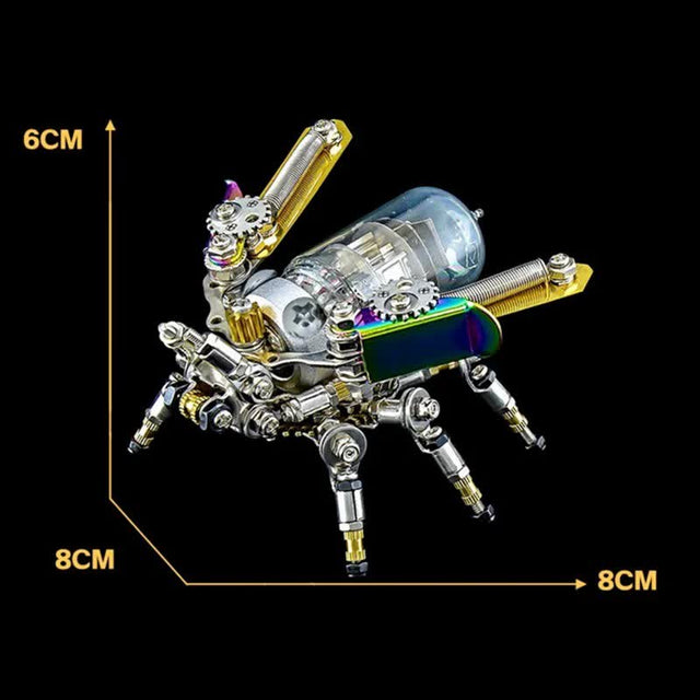 Metal 3D Puzzles Mechanical Firefly Wasp Assembly Building Model Kit DIY Toys