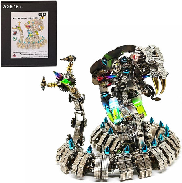 DIY Metal Cobra Rattlesnake Model Kit Mechanical 3D Puzzle Snake Toys