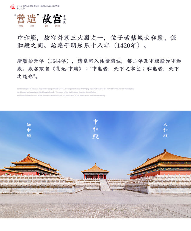Zhonghe Hall Collection Building 3D Puzzles Mortise and Tenon DIY Model Kit
