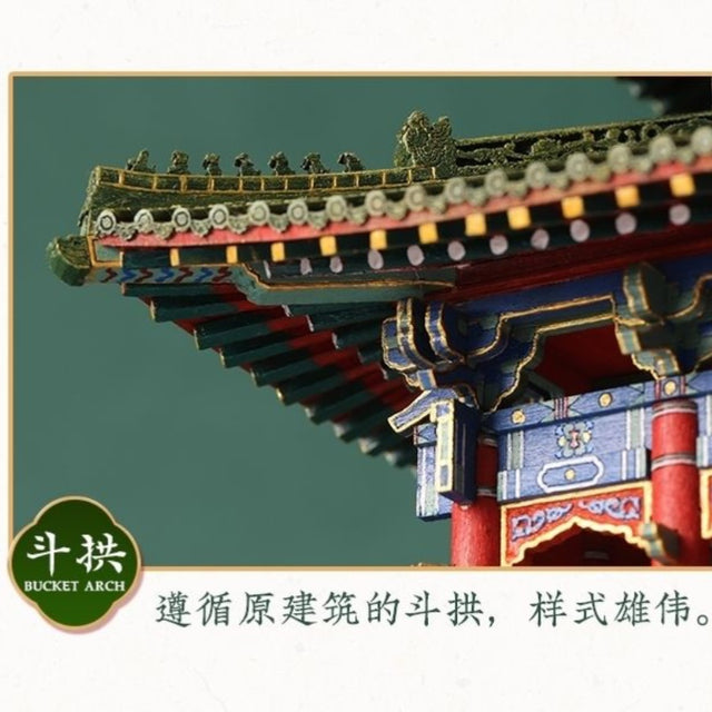 Chen Xiang Ting Wooden Building 3D Puzzles Mortise and Tenon DIY Model Kit
