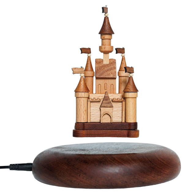 3D Wooden Magnetic Levitating Flying House Castle Home DecorDesktop Ornaments