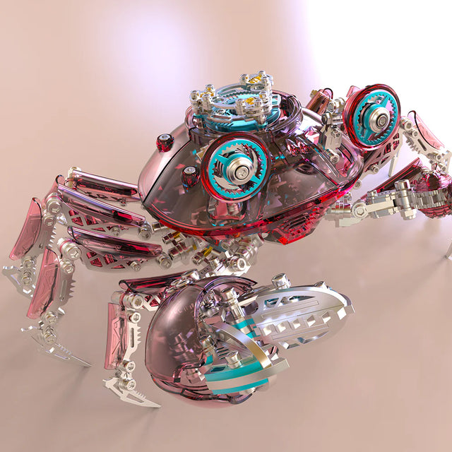 3D DIY Metal Mechanical Crab Assembly Kit