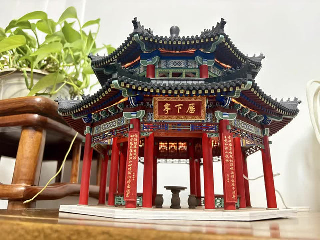 Li xia Pavilion Building 3D Puzzles Mortise and Tenon DIY Model Kit