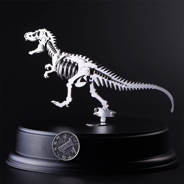 3D Metal Mechanical Steel Dinosaur Assembly Ornaments Model Kit