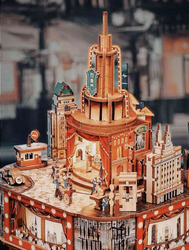 Paramount Ballroom DIY Music Box Puzzle Dancing City Style 3D Wooden Puzzles