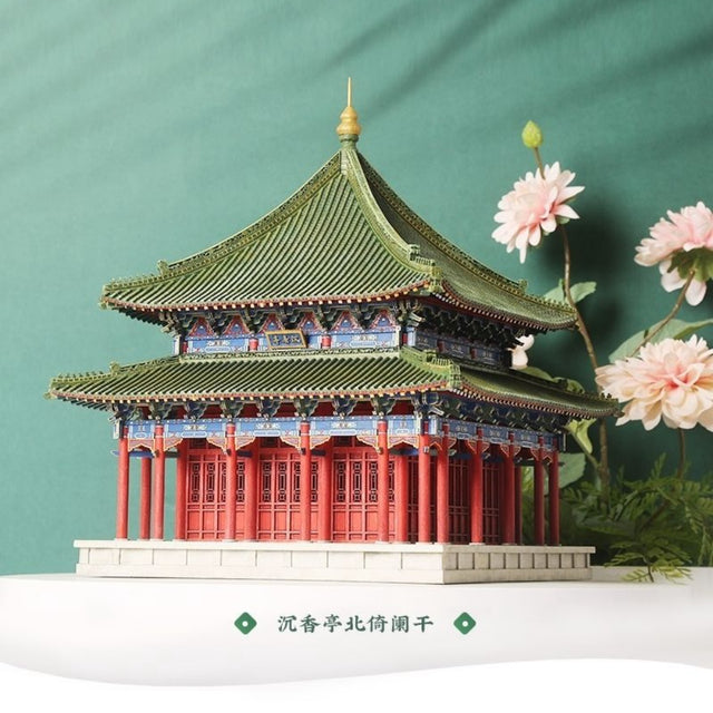 Chen Xiang Ting Wooden Building 3D Puzzles Mortise and Tenon DIY Model Kit