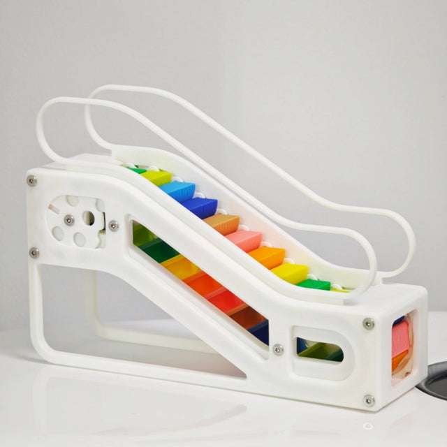3D Printed Escalator Ranbow Simulation Lift Button Elevator Model Children Toy