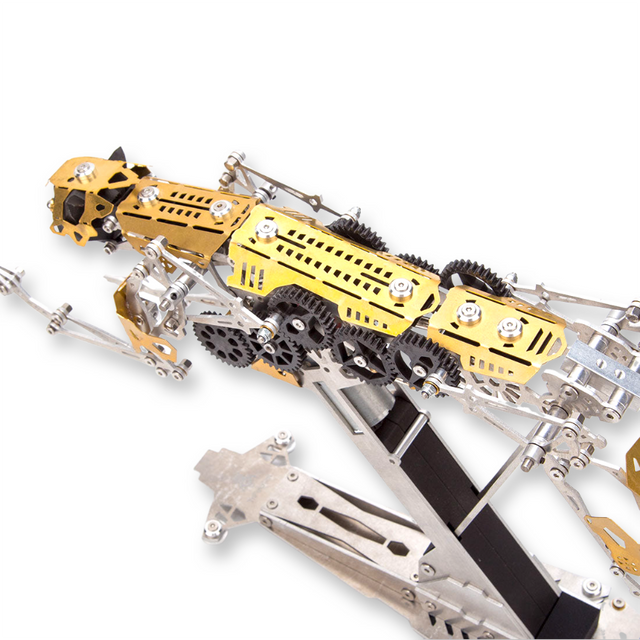 3D Metal Running Leopard Model Mechanical Puzzle Kinetic Assembly Kit