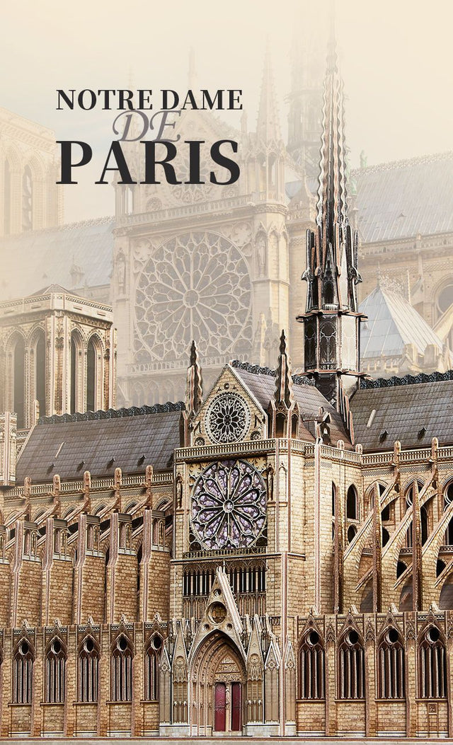 1:250 3D Puzzle DAME DE PARIS Model Kit DIY Craft Art Projects For Kids