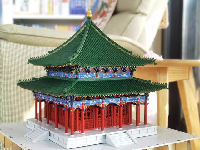 Chen Xiang Ting Wooden Building 3D Puzzles Mortise and Tenon DIY Model Kit