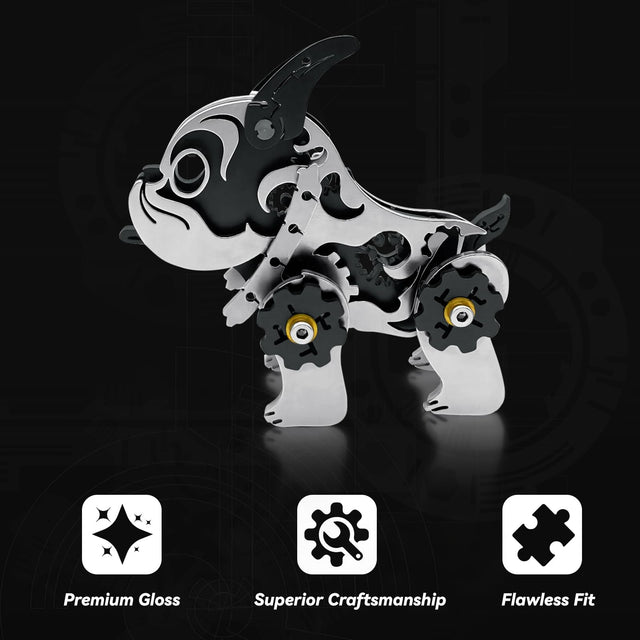 3D Metal Puzzle Mechanical Model Kit BullDag Steel Ornaments Art Craft Gifts Toy