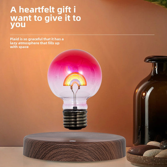 Magnetic Floating Lamp Levitation Rainbow Bulb Nightlight Creativity Room Decor