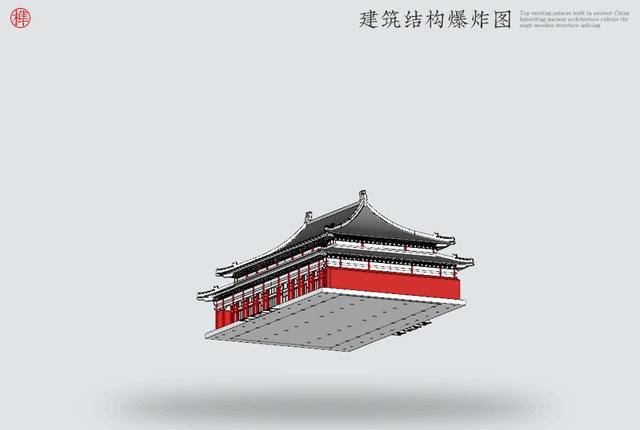 Tai He Dian Wooden Building 3D Puzzles Mortise and Tenon DIY Model Kit