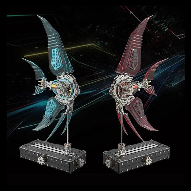 Mechanical 3D DIY Vibrant Angelfish Steampunk Assembly Model Kit with Creative Fins