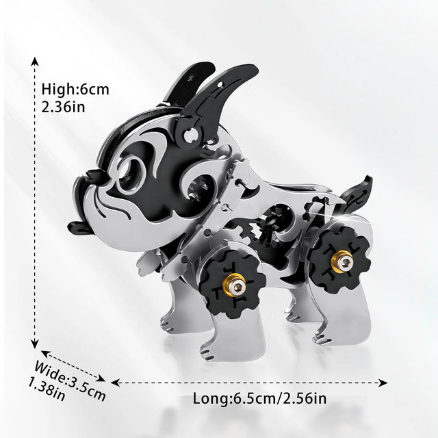3D Metal Puzzle Mechanical Model Kit BullDag Steel Ornaments Art Craft Gifts Toy