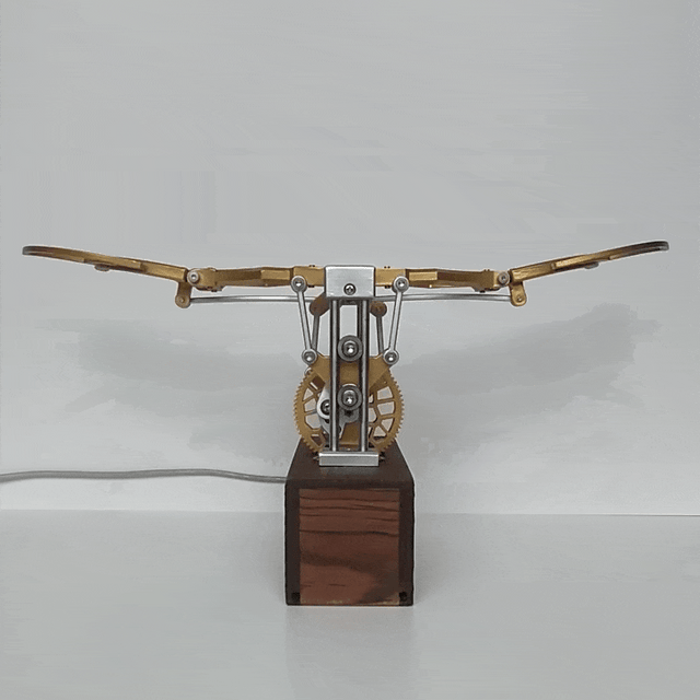 Mechanical Flapping Wings Dynamic 3D DIY Mechanical Metal Ornithopter Model Kit