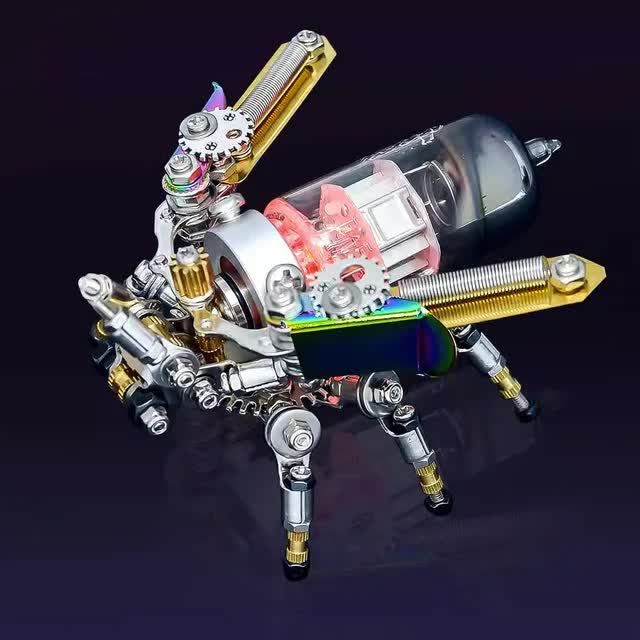 Metal 3D Puzzles Mechanical Firefly Wasp Assembly Building Model Kit DIY Toys