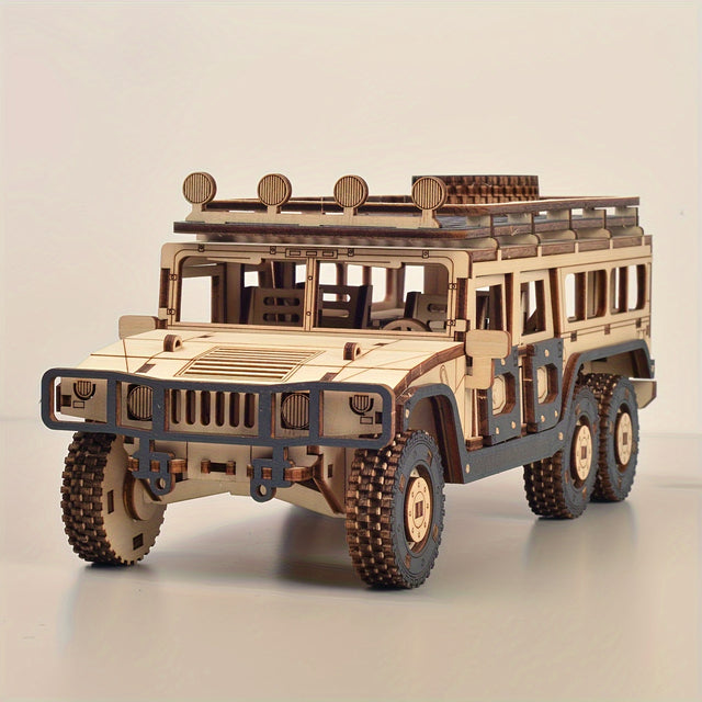 3D Wooden Puzzle Motorcycle Vehicle Model Kit DIY Assembly Toy Creative Gift