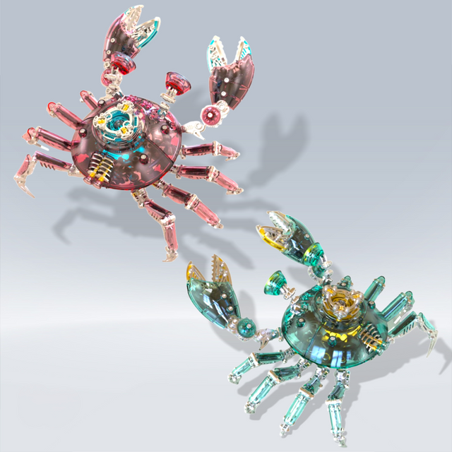 3D DIY Metal Mechanical Crab Assembly Kit