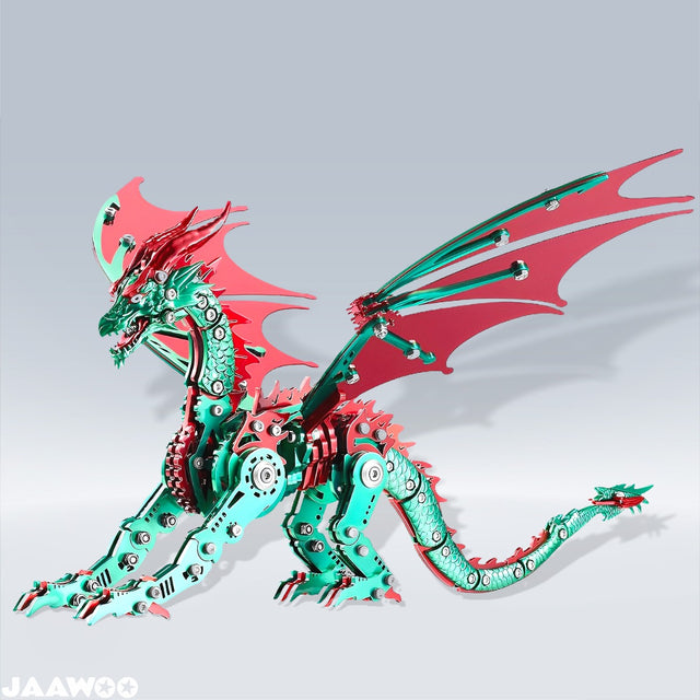 3D DIY Metal Dragon Myth Puzzle Building Set Collectible Mechanical Models Kit