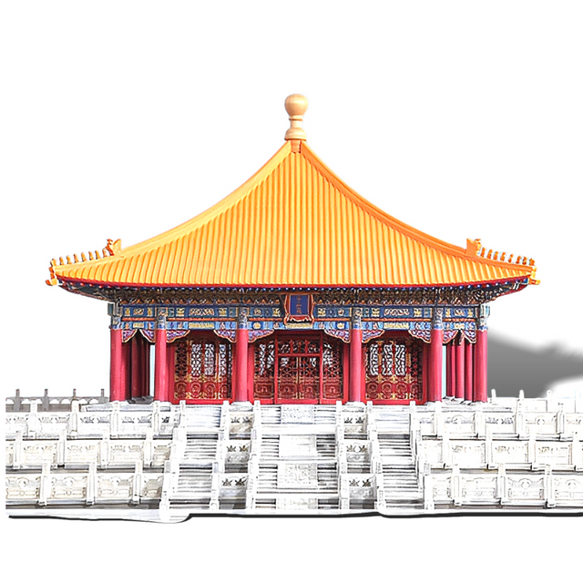 Zhonghe Hall Collection Building 3D Puzzles Mortise and Tenon DIY Model Kit