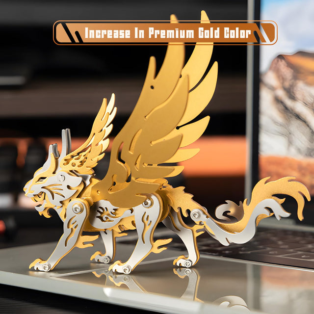 3D Metal Puzzle Mechanical Model Kit Gold Steel Ornaments Art Craft Gifts Toys