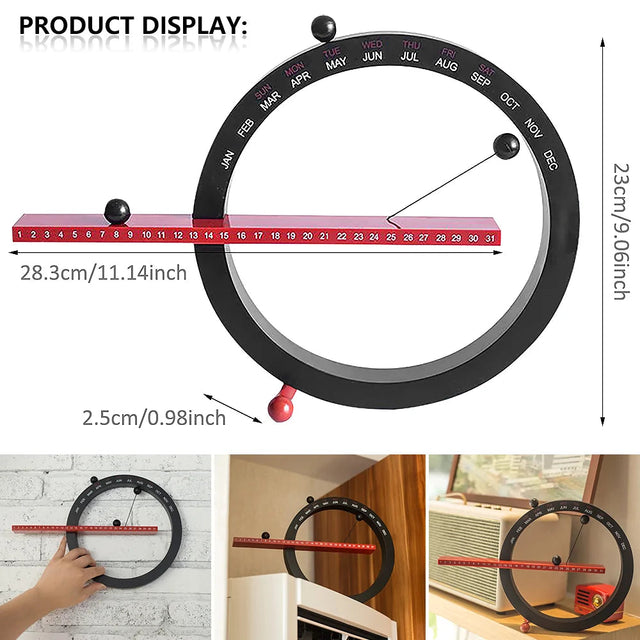 Magnetic Wall Calendar Tabletop Calendar Nordic Style Home Decoration