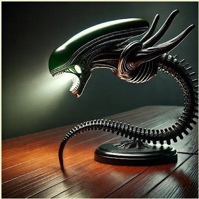 Creative Alien Creature Light Holder Home Decor Table Lamp Desktop Ornament