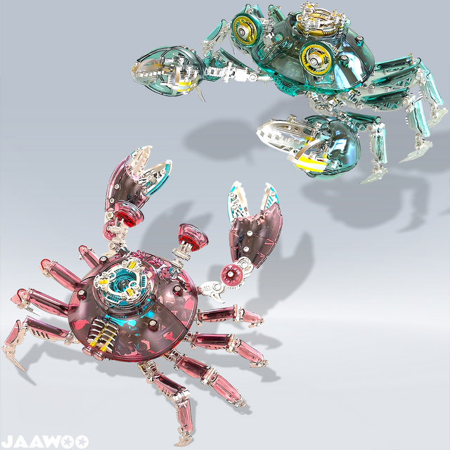 3D DIY Metal Mechanical Crab Assembly Kit