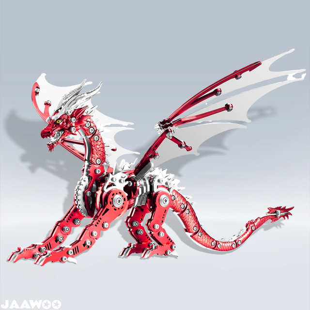 3D DIY Metal Dragon Myth Puzzle Building Set Collectible Mechanical Models Kit