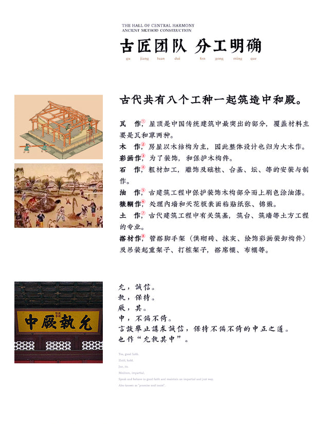 Zhonghe Hall Collection Building 3D Puzzles Mortise and Tenon DIY Model Kit