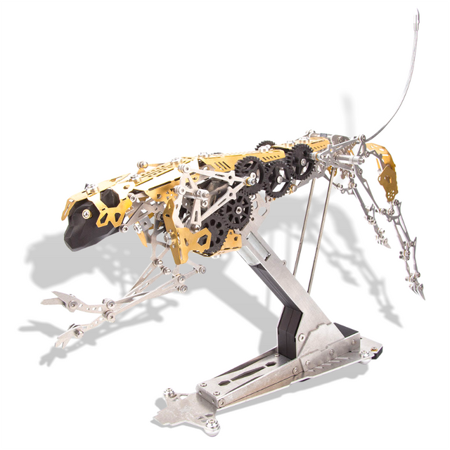 3D Metal Running Leopard Model Mechanical Puzzle Kinetic Assembly Kit