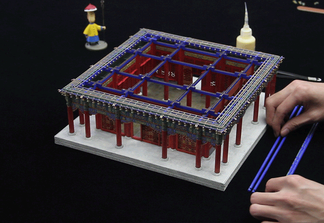 Zhonghe Hall Collection Building 3D Puzzles Mortise and Tenon DIY Model Kit