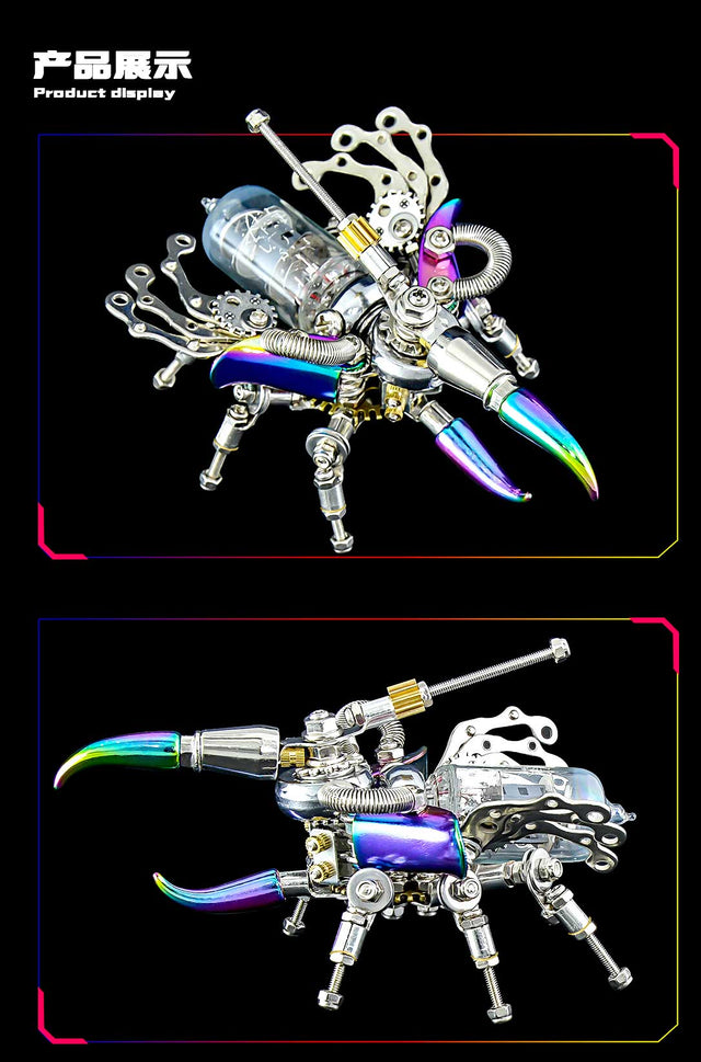 Metal 3D Puzzles Mechanical Firefly Wasp Assembly Building Model Kit DIY Toys