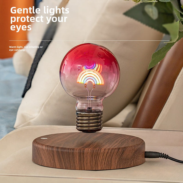 Magnetic Floating Lamp Levitation Rainbow Bulb Nightlight Creativity Room Decor