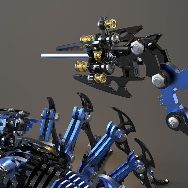 3D Metal Black-Blue Scorpion King Assembly Educational Puzzle DIY Toy
