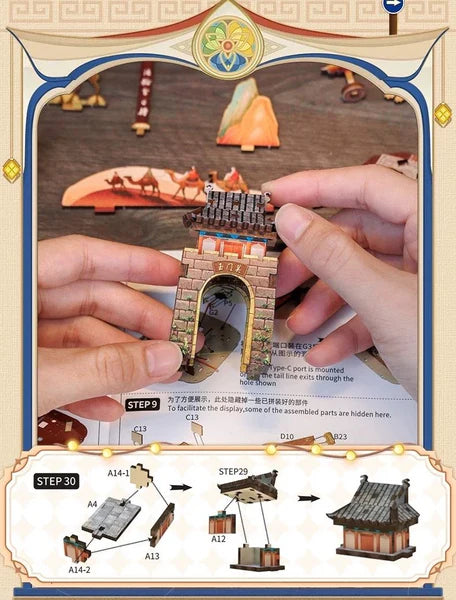 Journey to the West DIY Music Box Puzzle Chinese Style 3D Wooden Puzzles