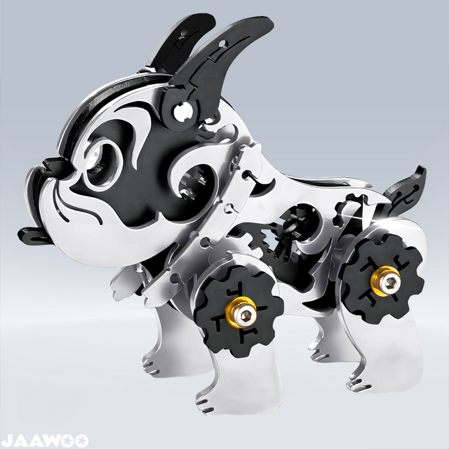 3D Metal Puzzle Mechanical Model Kit BullDag Steel Ornaments Art Craft Gifts Toy