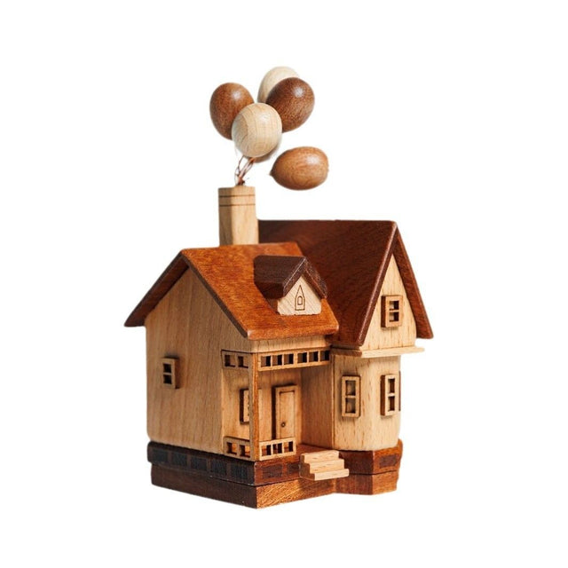 3D Wooden Magnetic Levitating Flying House Castle Home DecorDesktop Ornaments