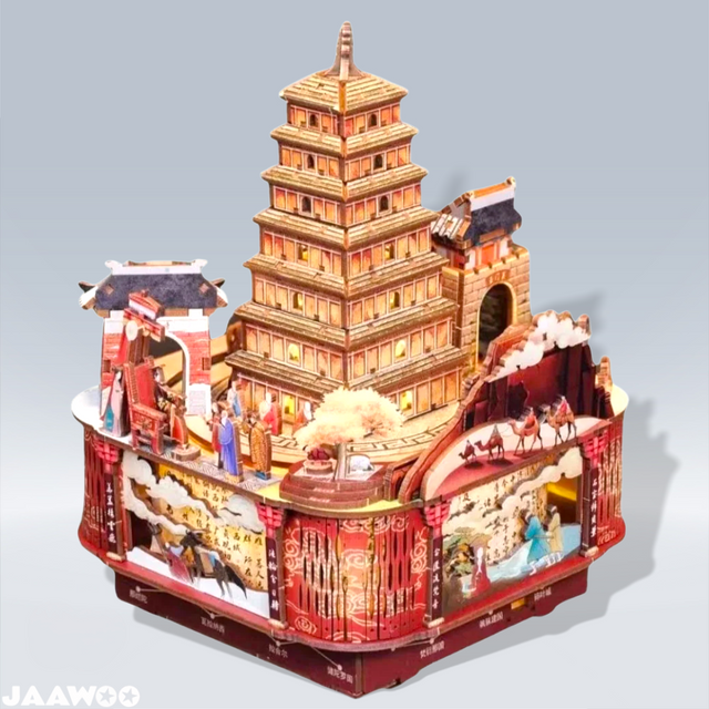 Journey to the West DIY Music Box Puzzle Chinese Style 3D Wooden Puzzles