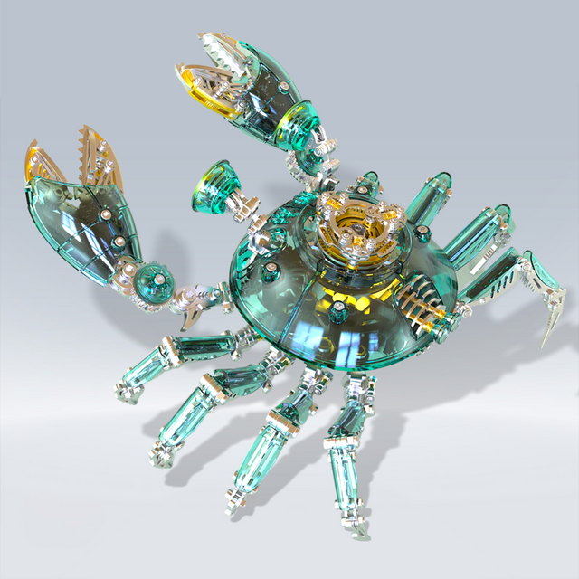 3D DIY Metal Mechanical Crab Assembly Kit