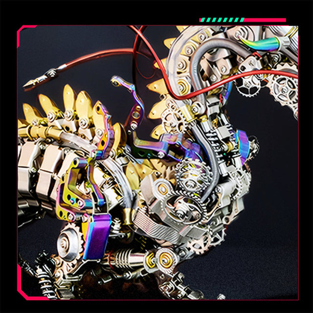 3D Metal DIY Realistic Chinese Dragon Model Kit Ancient Mythical Beasts