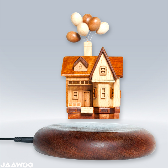 3D Wooden Magnetic Levitating Flying House Castle Home DecorDesktop Ornaments