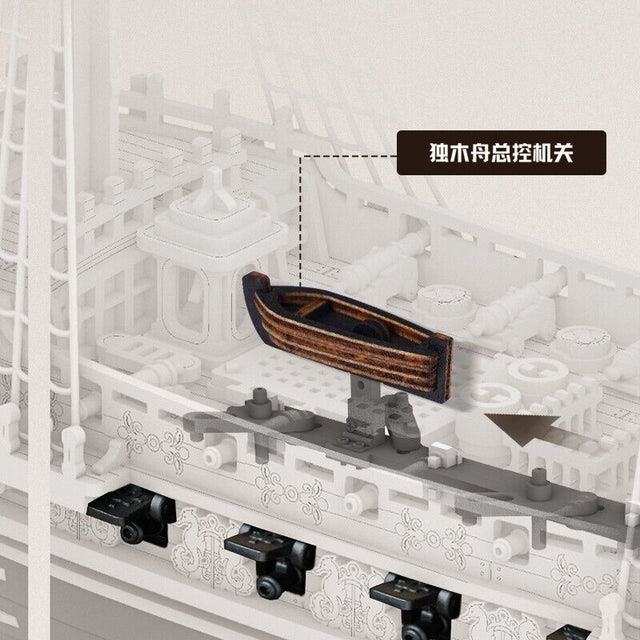 DIY Ship Model Toys The Seahorse Barque 3D Wooden Puzzle Boys Gift Ship Models
