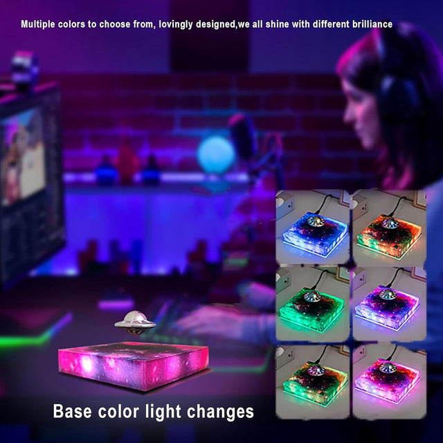 Levitating UFO Lamp Floating RGB Galaxy Light Home Decor Display Cool Gadgets
